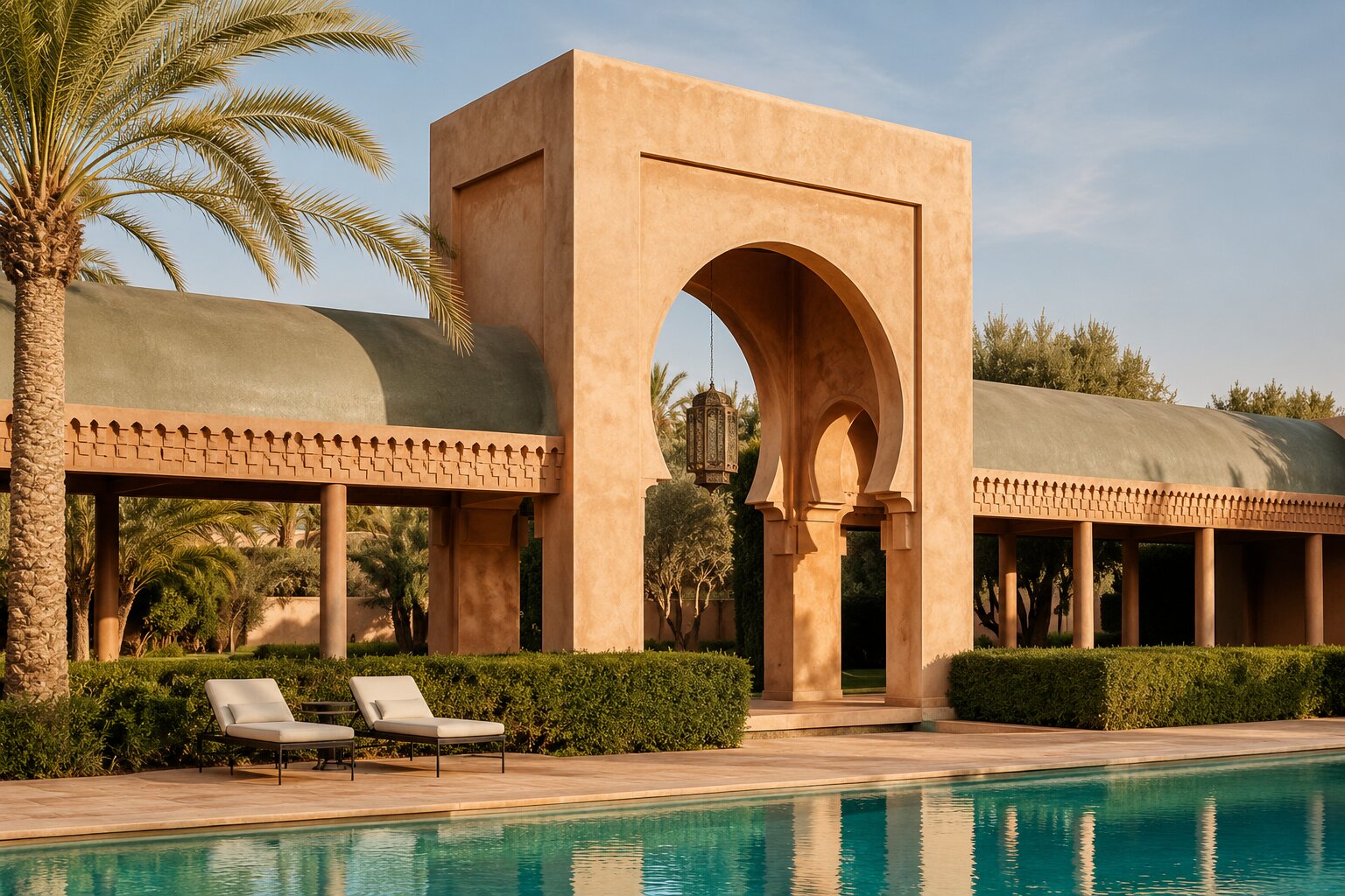 Moroccan-style palace with swimming pool – MV Vision